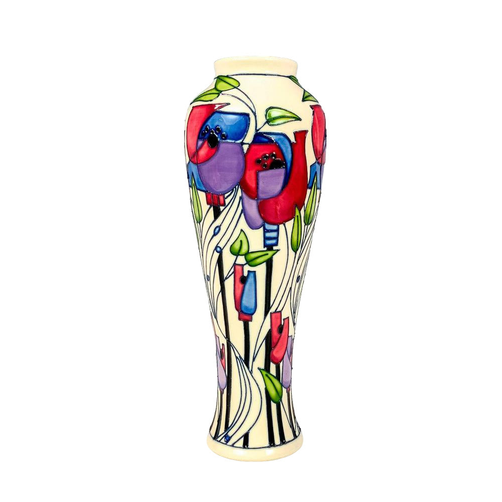 MOORCROFT MILLSIDE Pottery Vase by Rachel Bishop 2018 BOXED