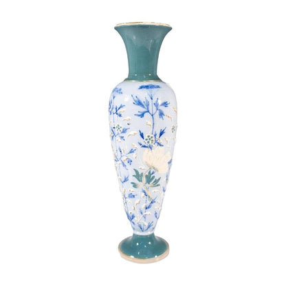 UNIQUE RARE William MOORCROFT Macintyre Faience Floral Vase circa 1867