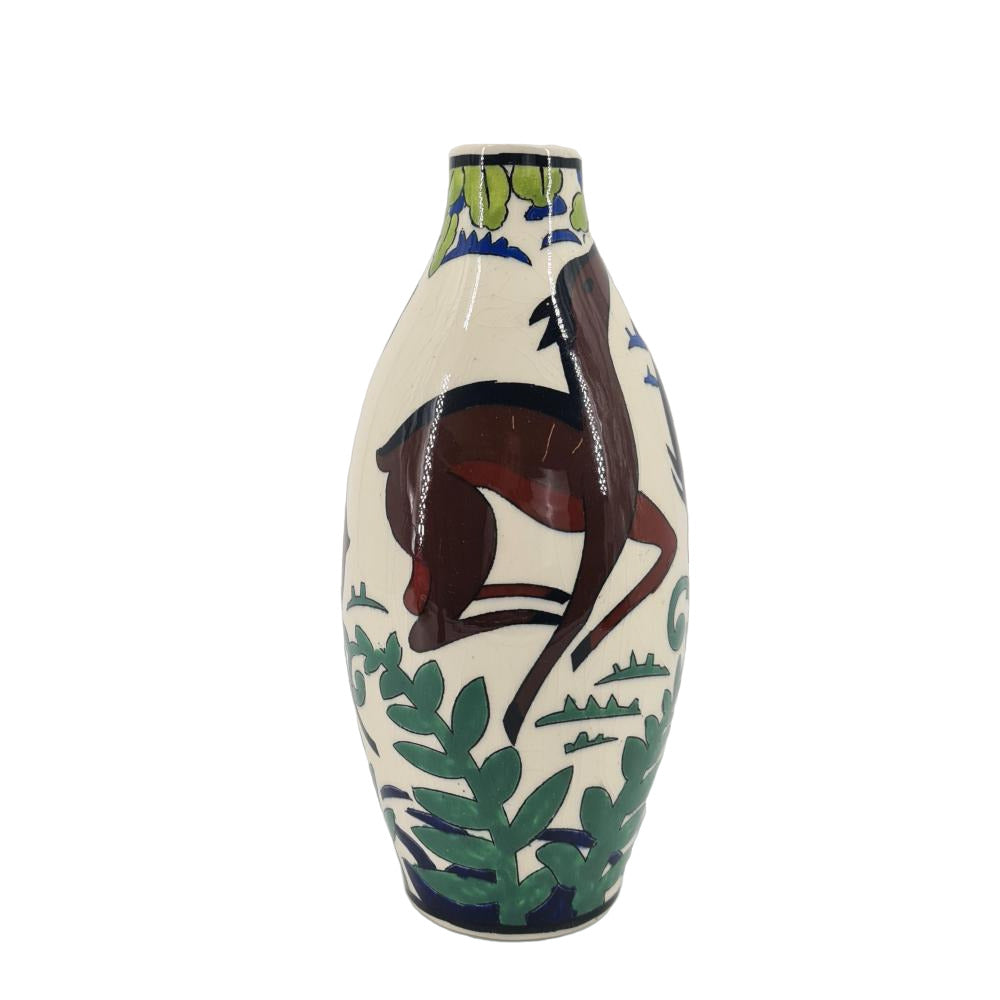 ART DECO CATTEAU Charles for Boch Keramis Vase 1930.