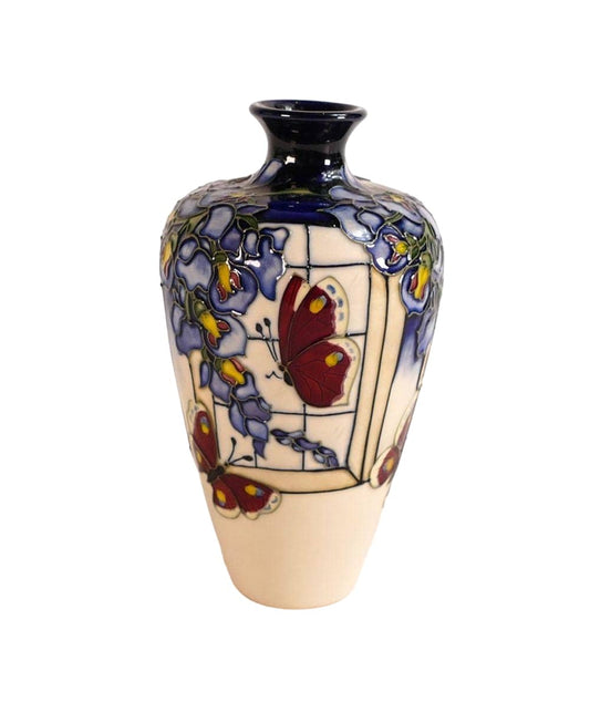 MOORCROFT Pottery Wisteria Flutter design by Kerry Goodwin