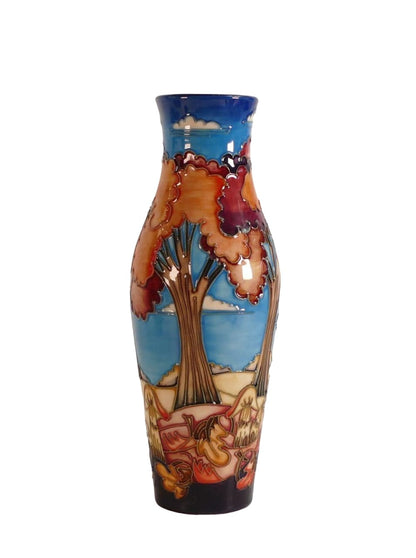 MOORCROFT Wanderers Sky vase, designed by Emma Bossons, shape 120/9.