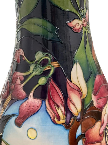 MOORCROFT "HIDDEN DREAMS" large vase designed by Emma Bossons 26/50 dated 2005