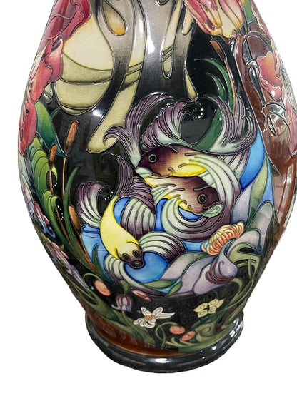 MOORCROFT "HIDDEN DREAMS" large vase designed by Emma Bossons 26/50 dated 2005