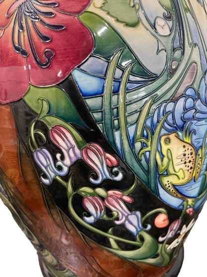 MOORCROFT "HIDDEN DREAMS" large vase designed by Emma Bossons 26/50 dated 2005