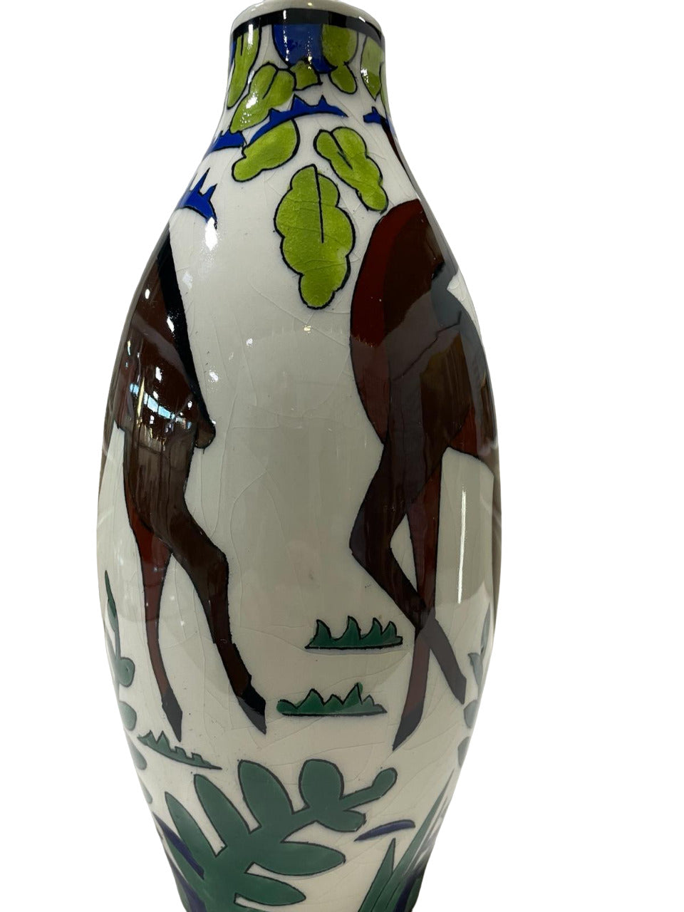 ART DECO CATTEAU Charles for Boch Keramis Vase 1930.