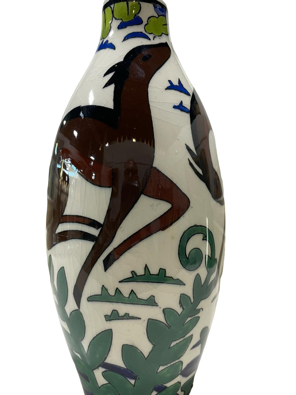 ART DECO CATTEAU Charles for Boch Keramis Vase 1930.