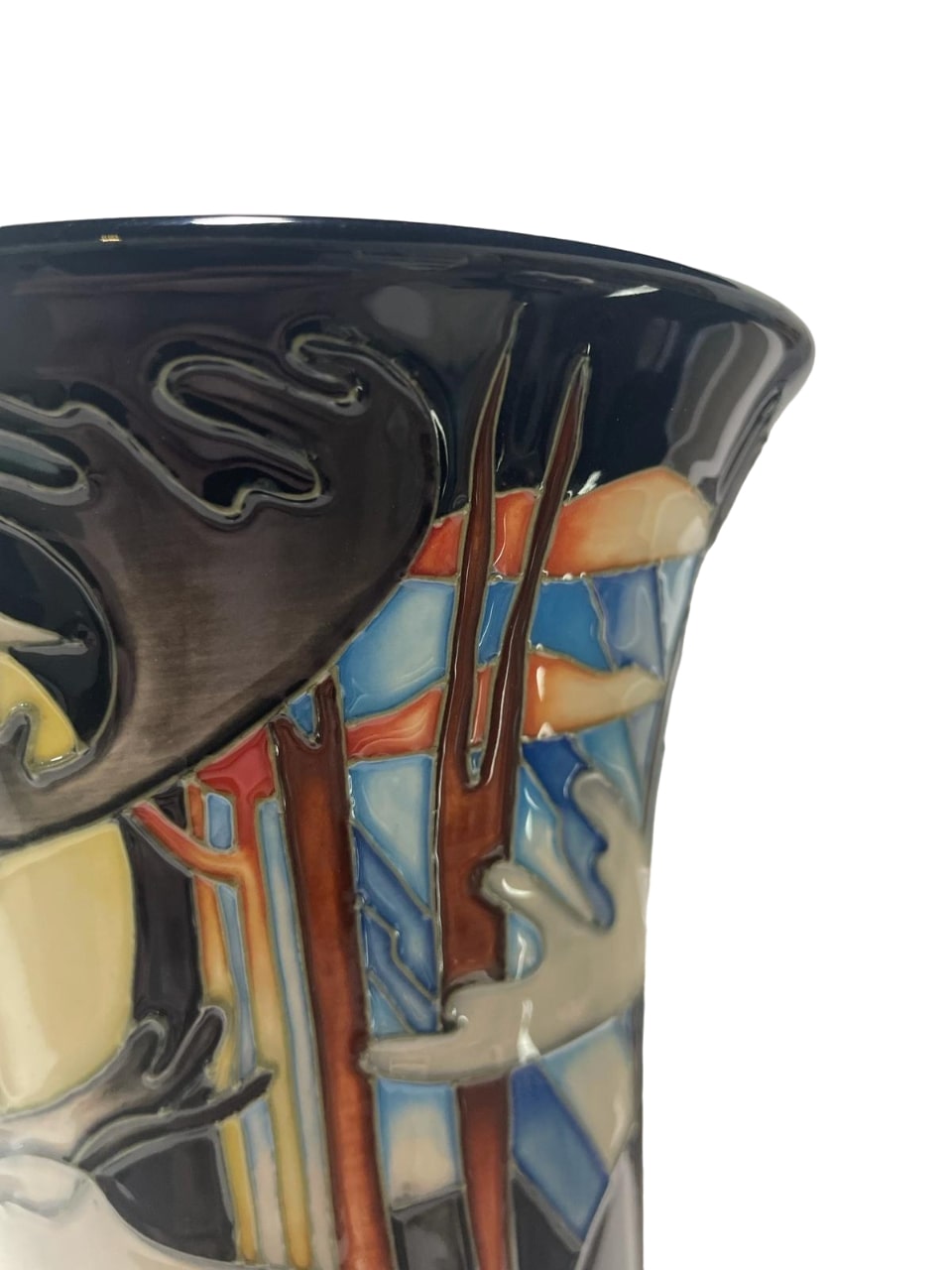 LIMITED EDITION MOORCROFT Wapiti vase by Emma Bossons dated 2012 31/35