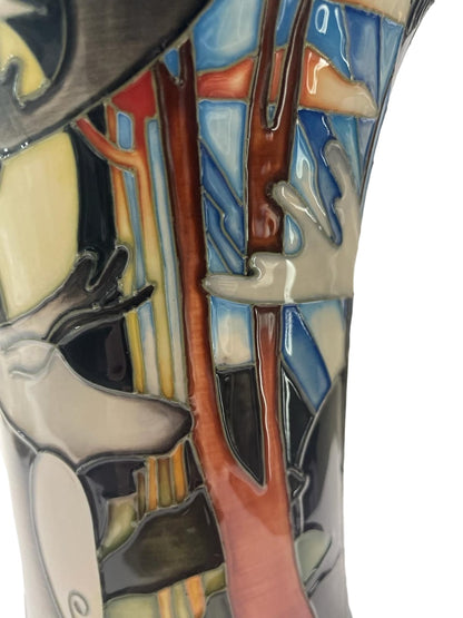 LIMITED EDITION MOORCROFT Wapiti vase by Emma Bossons dated 2012 31/35