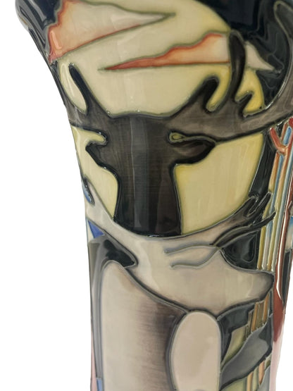 LIMITED EDITION MOORCROFT Wapiti vase by Emma Bossons dated 2012 31/35