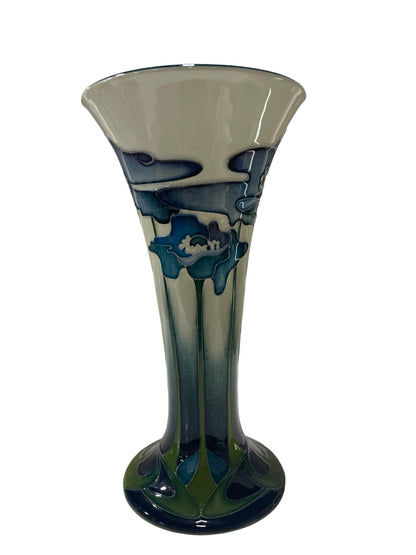 MOORCROFT Pottery Blue Heaven TRIAL vase, designed by Nicola Slaney dated 4.11.09 BOXED