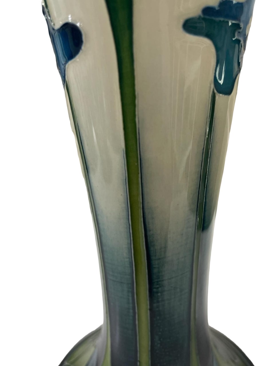 MOORCROFT Pottery Blue Heaven TRIAL vase, designed by Nicola Slaney dated 4.11.09 BOXED