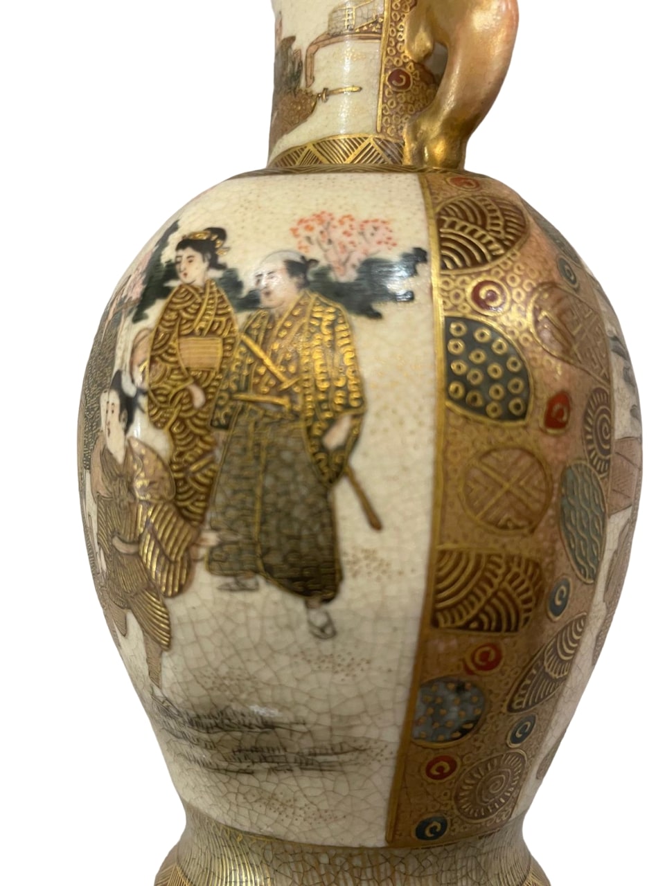 Antique JAPANESE MEIJI Period SATSUMA Vase