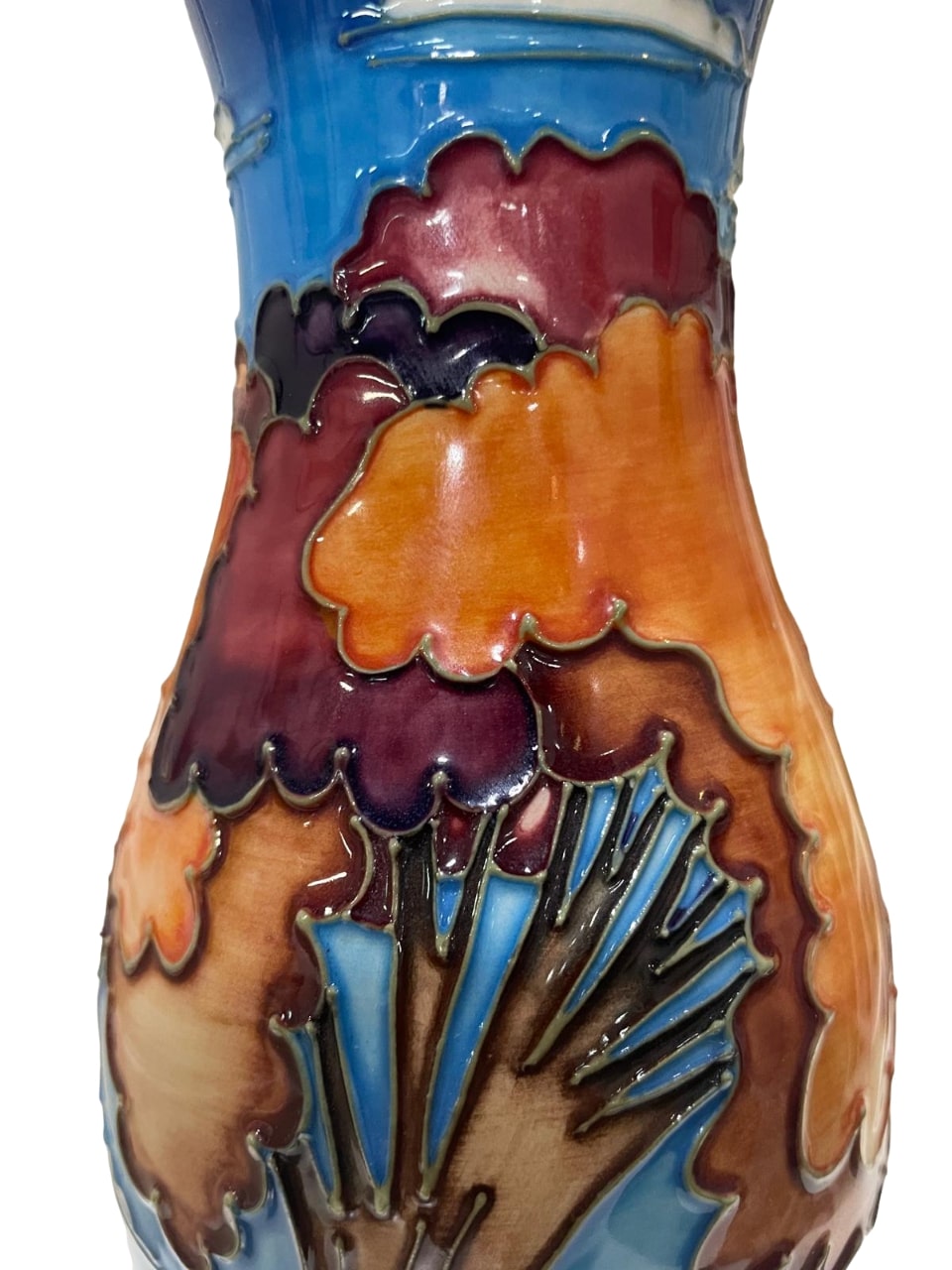 MOORCROFT Wanderers Sky vase, designed by Emma Bossons, shape 120/9.