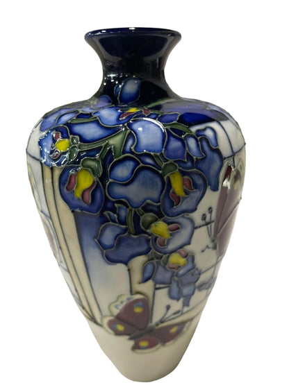 MOORCROFT Pottery Wisteria Flutter design by Kerry Goodwin