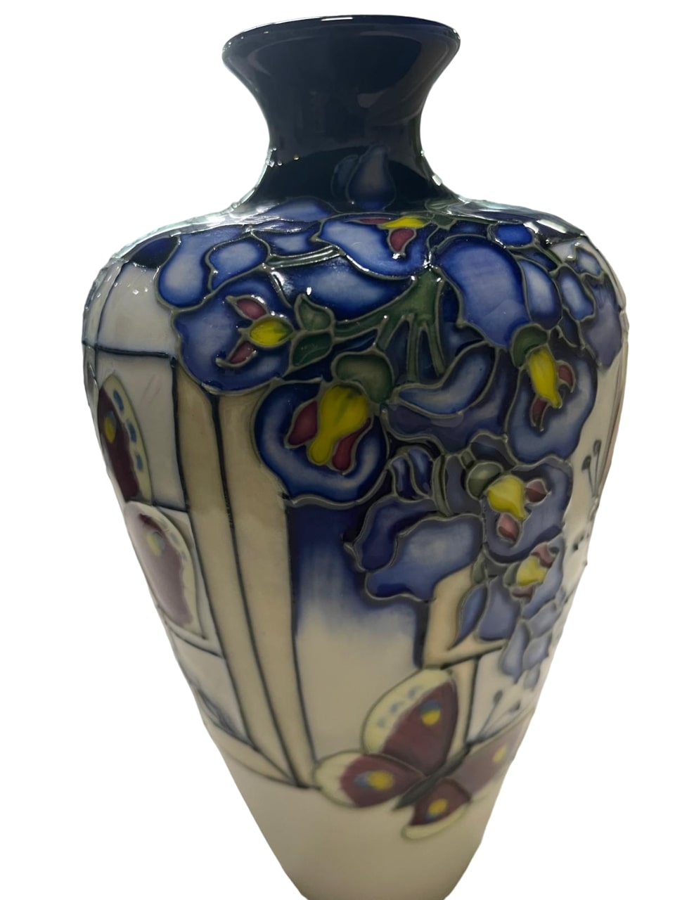 MOORCROFT Pottery Wisteria Flutter design by Kerry Goodwin