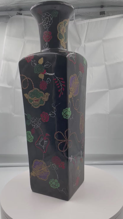 Pair of Large Polychromed Vases by the designer Kenzo Takada (1939-2020)