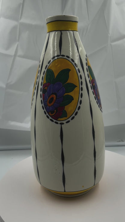 ART DECO CATTEAU Charles for Boch Keramis F781 Vase 1923.