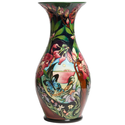 MOORCROFT "HIDDEN DREAMS" large vase designed by Emma Bossons 26/50 dated 2005