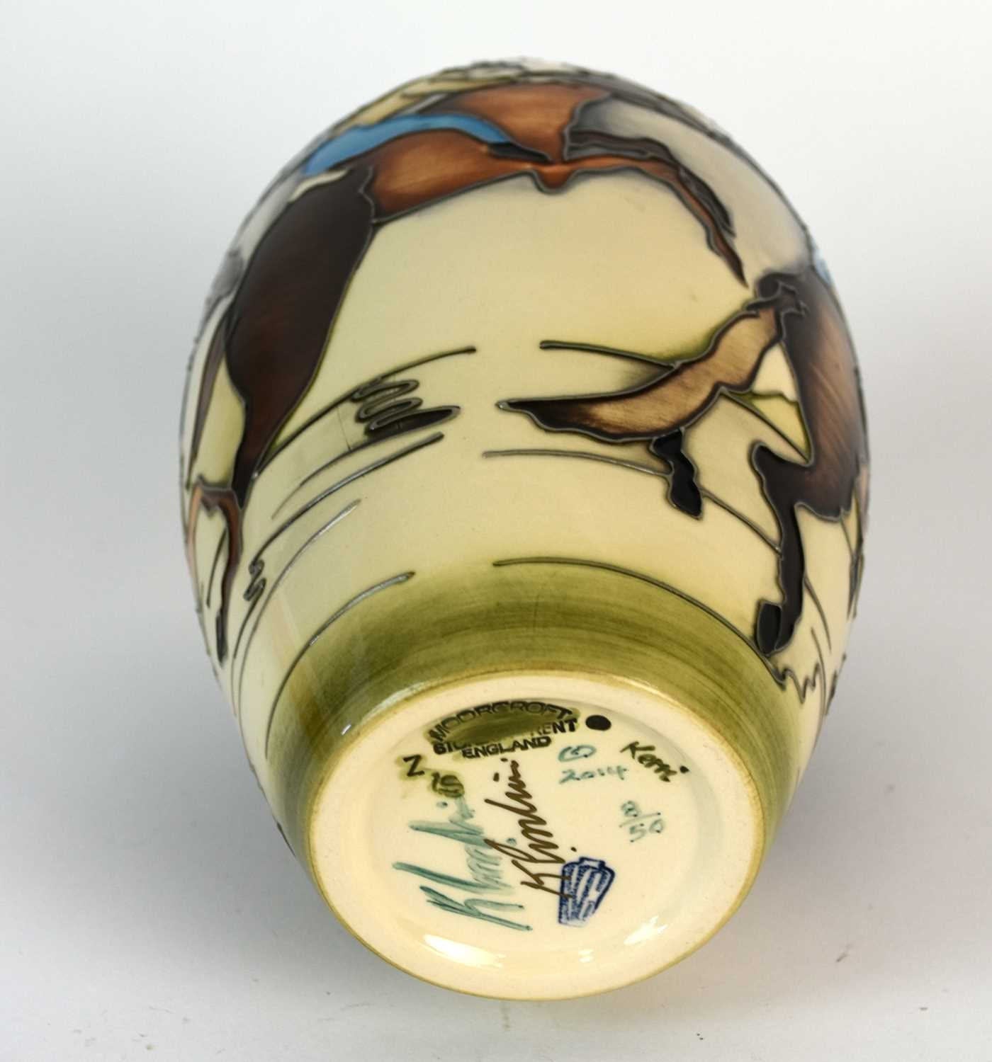 LIMITED Edition  MOORCROFT Art Pottery Vase designed by Kerry Goodwin dated 2015. Numbered 5/50  BOXED.