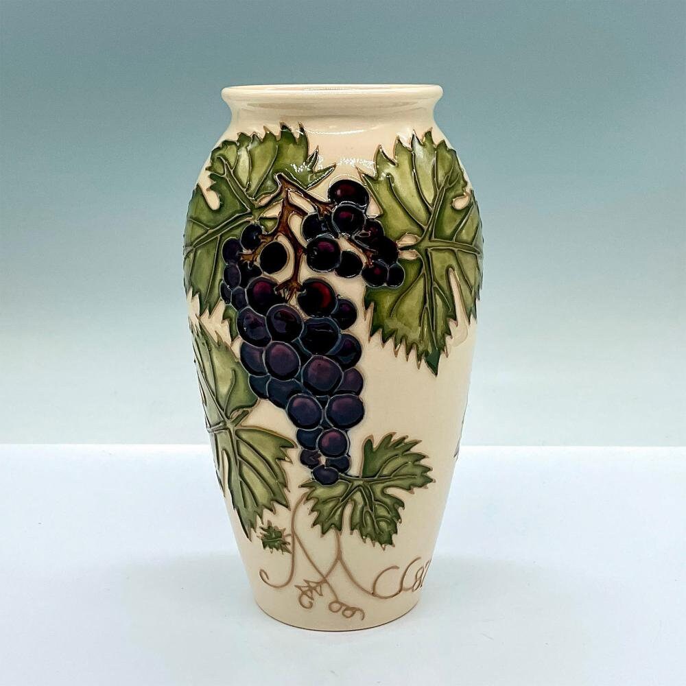 Moorcroft Grapevine Vase by Sally Tuffin for the Moorcroft Collector Club BOXED