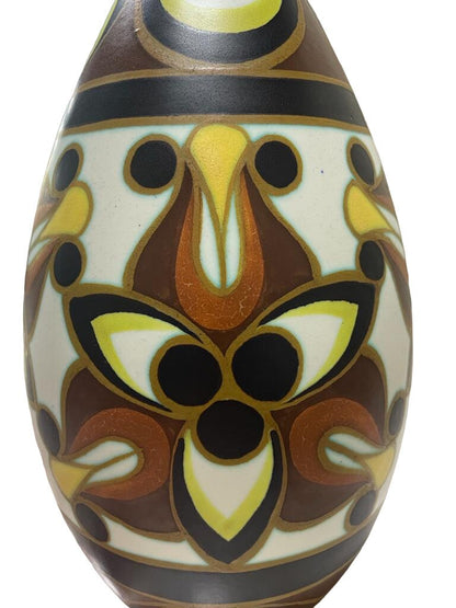 Art Deco Boch Keramis Polychrome Vase Charles Catteau Collection