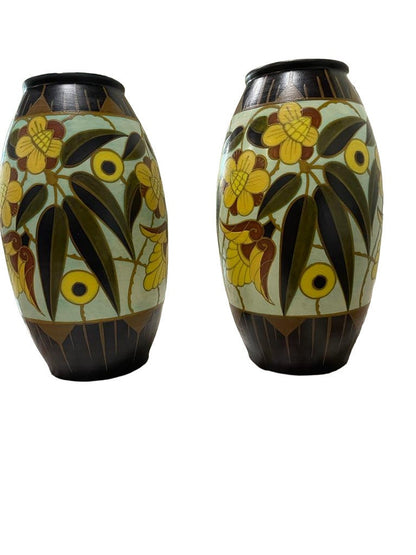 Pair of  Art Deco Boch Keramis Vase after Charles Catteau