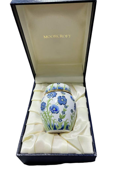 Delicate Moorcroft Elliot Hall Enamels Small Ginger Jar BOXED