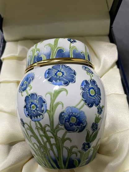 Delicate Moorcroft Elliot Hall Enamels Small Ginger Jar BOXED