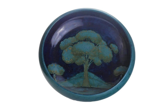 William Moorcroft for Moorcroft Pottery ‘MOONLIT BLUE’ large  BOWL, circa 1925